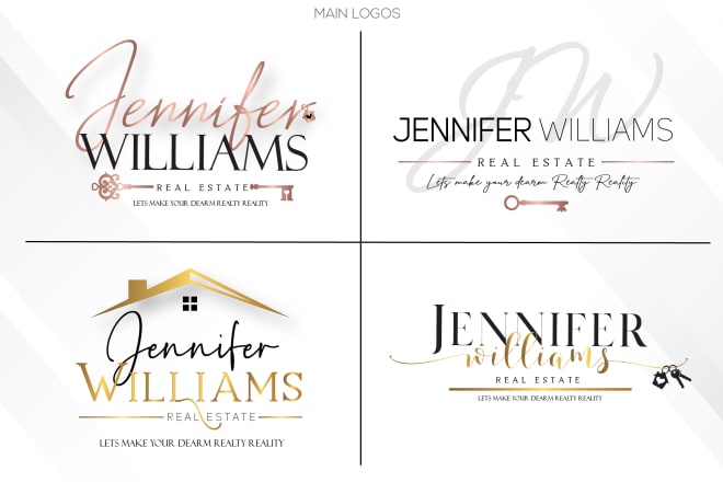 I will create a real estate logo for your company with branding kit