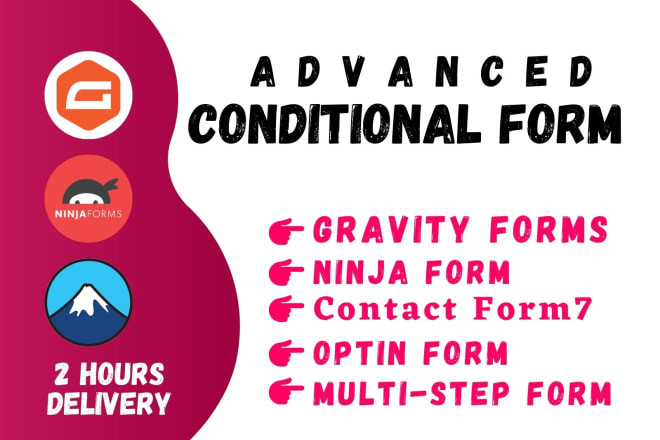 I will create advanced conditional gravity forms ninja in 2 hours