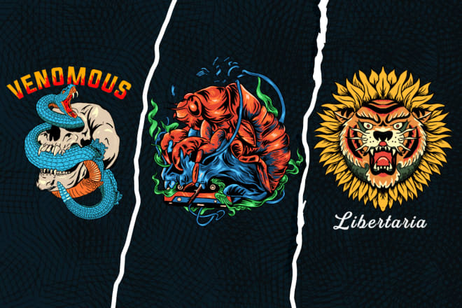 I will create custom amazing illustration and t shirt design
