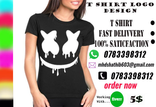 I will create custom typography t shirt design