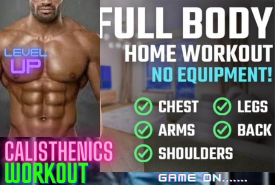 I will create customized calisthenics and cardio workout routine