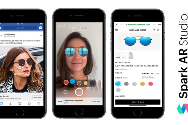 I will create facebook camera effects using spark ar studio