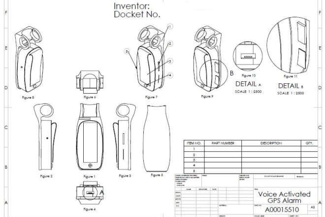 I will create patent drawings for product registration