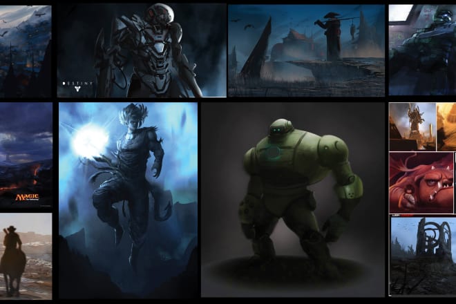 I will create storyboard, concept art and book covers