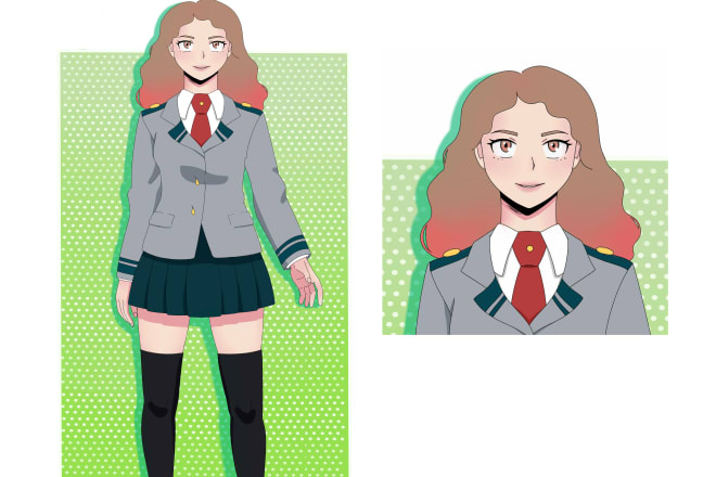 I will create your own character in boku no hero academia style