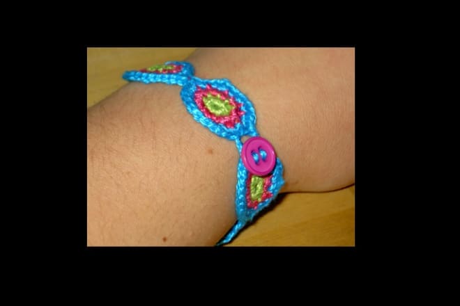 I will crochet a BEAUTIFUL bracelet