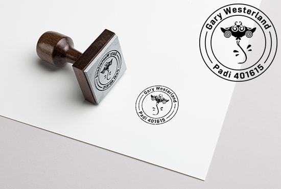 I will design a minimalist logo design for rubber stamp