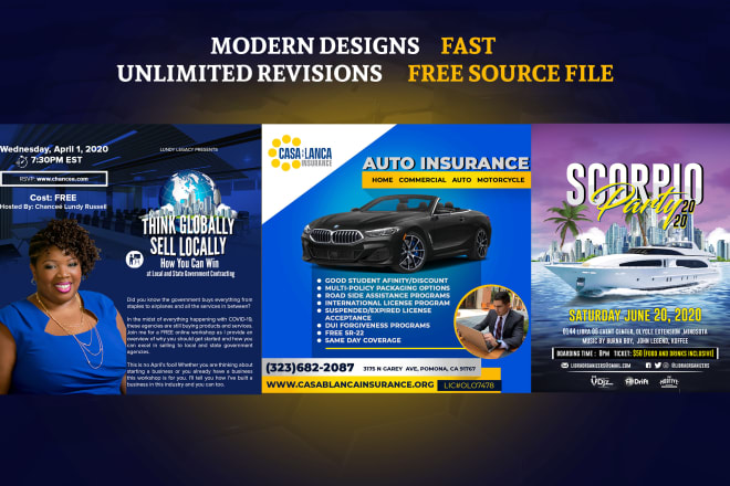 I will design a professional flyer, poster, social media flyer, magazine ad or brochure