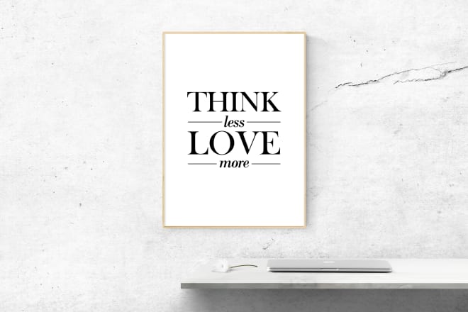 I will design a professional motivational minimal poster