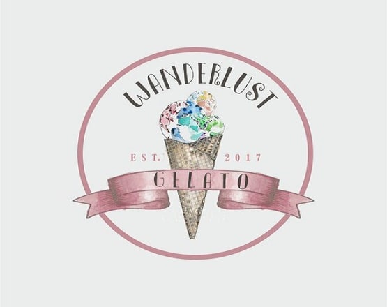 I will design a stylish, elegant logo for an italian gelato bicycle cart