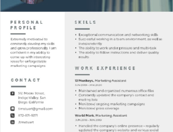 I will design an attractive professional resume and CV