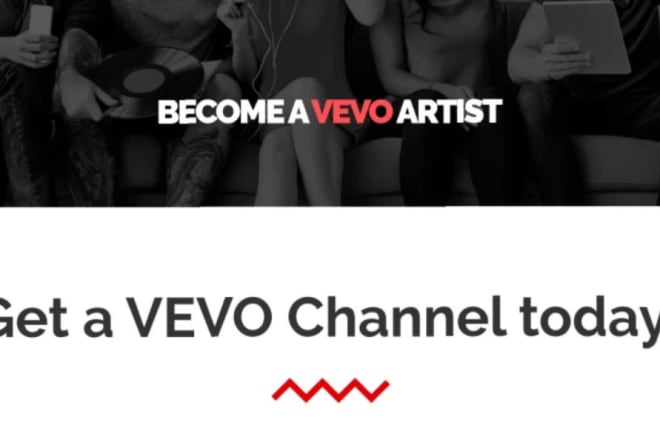 I will design an eye catching vevo channel and blast promotion