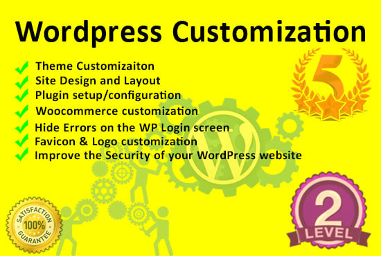 I will design and customize wordpress issues