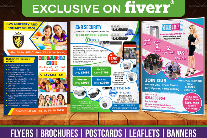 I will design awesome flyer, brochure, postcard, leaflet