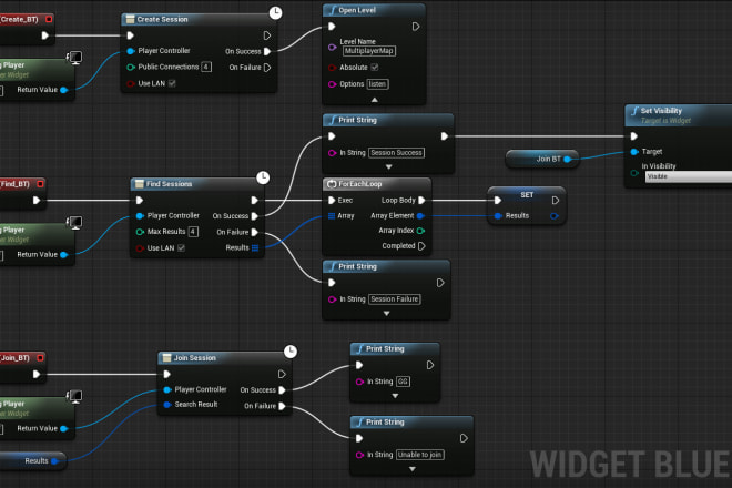 I will design blueprints for you in ue4