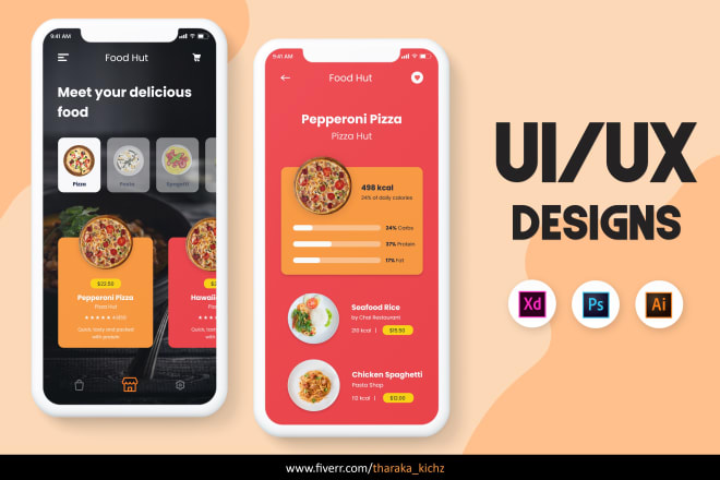 I will design creative web,mobile app UI mockup