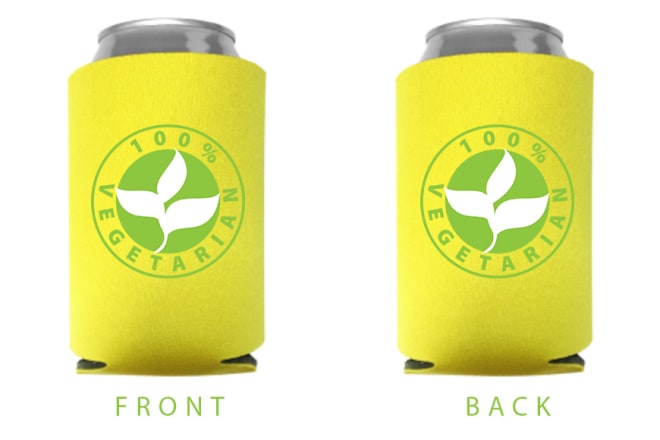 I will design drinkware, koozie, beer can cooler