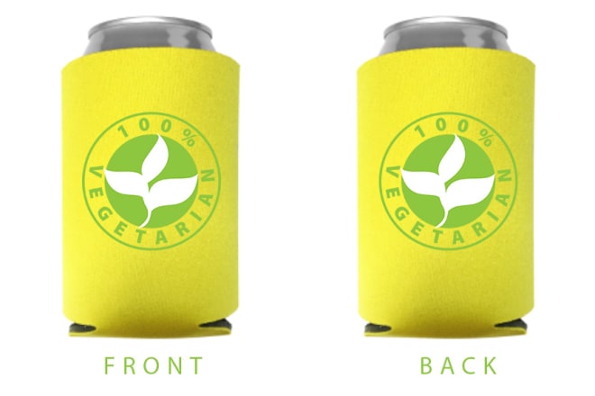 I will design drinkware, koozie, beer can cooler