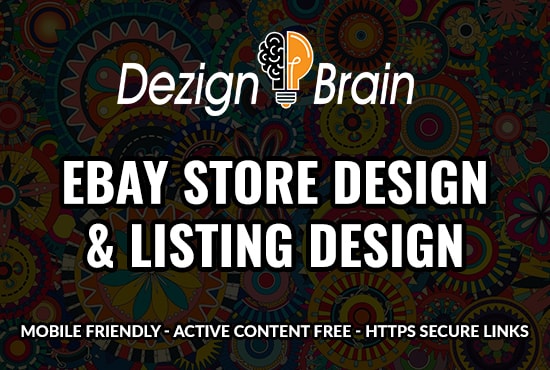 I will design ebay store, ebay listing template, ebay shop