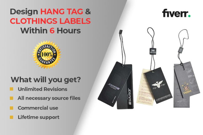 I will design luxury trendy hang tag or best fashion label design in 6 hours