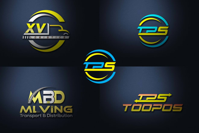 I will design modern transport logistic trucking and cargo logo