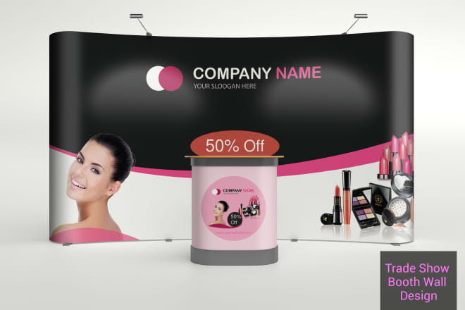 I will design pop up, roll up, trade show, billboard banner