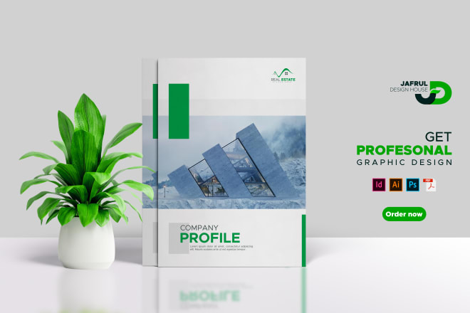 I will design professional brochure for your company profile