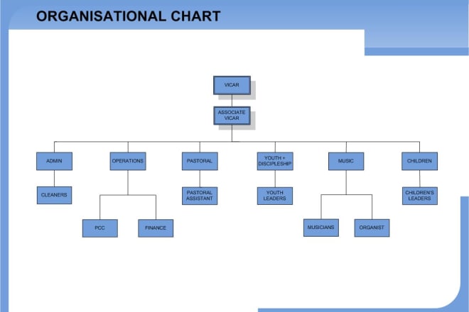 I will design professional flow chart, organizational chart and workflow diagram