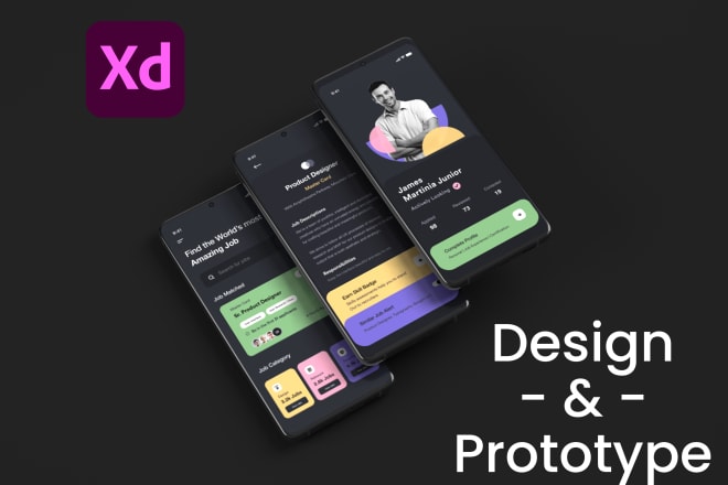 I will design UI UX design for mobile app and website using adobe xd