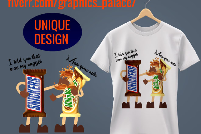 I will design unique graphic t shirts