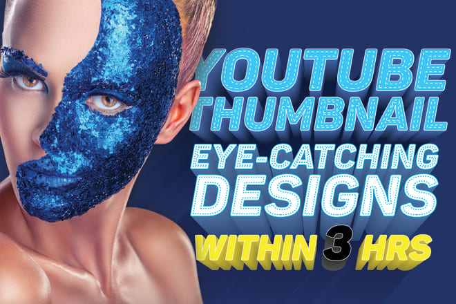 I will design your custom thumbnail, youtube banner, video art