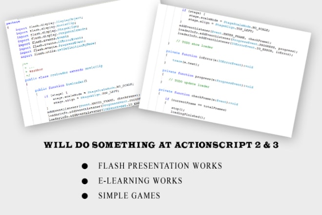 I will do Actionscript code
