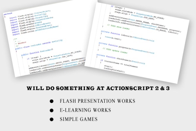I will do Actionscript code