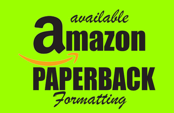 I will do amazon KDP paperback formatting, lulu book formatting