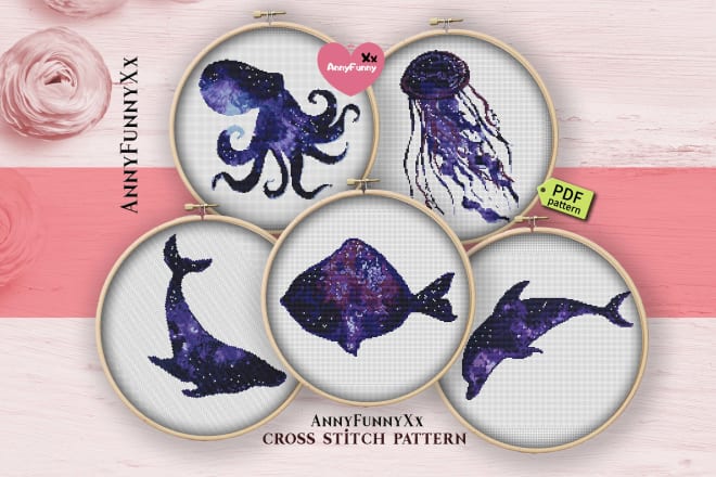 I will do custom cross stitch patterns PDF for you