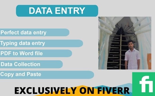 I will do data entry jobs, copy paste work and typing job