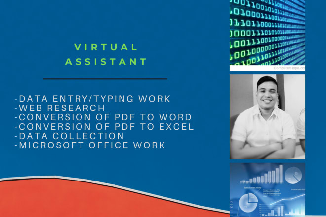 I will do data entry, typing jobs, online research