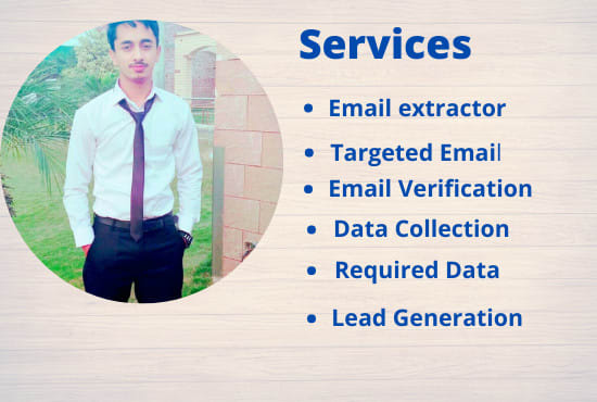 I will do email extractor email scrape bulk email validation