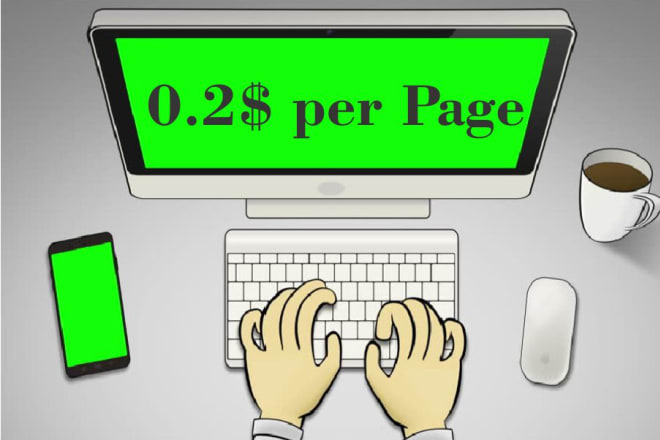 I will do english typing job, 50 pages in 24 hours, your typist