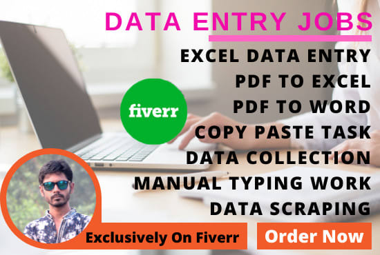 I will do fastest data entry jobs or data entry operator