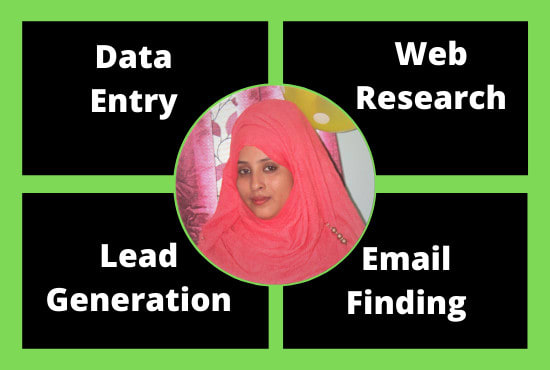 I will do perfect data entry, b2b targeted lead generation, email find