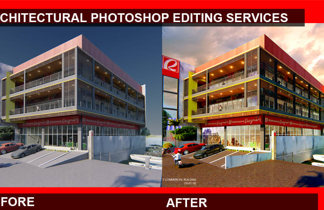 I will do photoshop editing of architectural perspectives