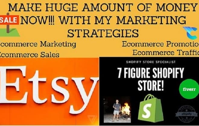 I will do shopify promotion, shopify marketing, etsy promotion, etsy marketing and SEO
