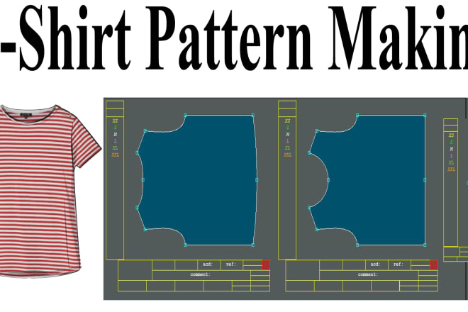 I will do t shirt pattern making and grading for your bushiness in 3 hours by lectra