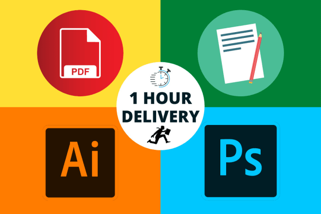 I will do urgent document edit, pdf edit, photoshop work in 1 hour