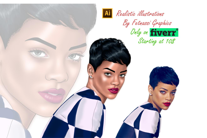 I will draw a high quality cartoon portrait based on your photo