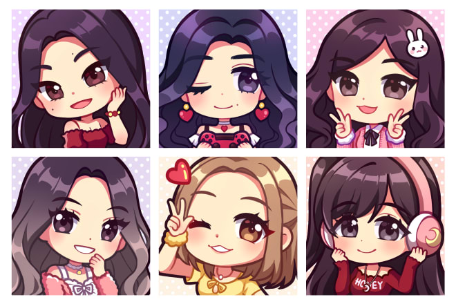 I will draw cute chibi avatar, profile picture