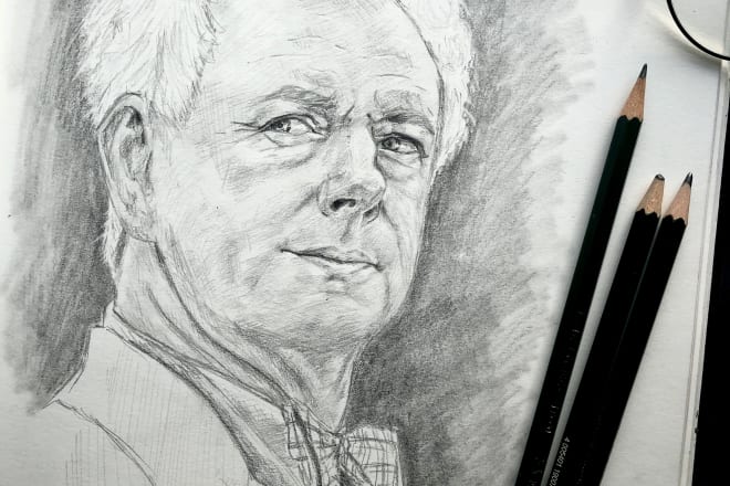 I will draw realistic portraits with pencil