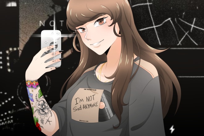 I will draw you as an anime character