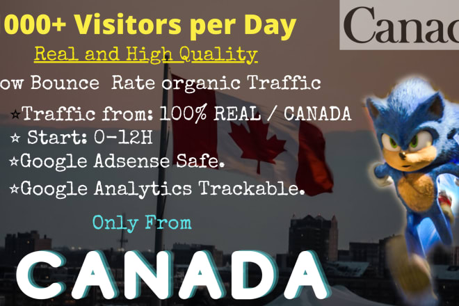 I will drive safe organic canada web traffic
